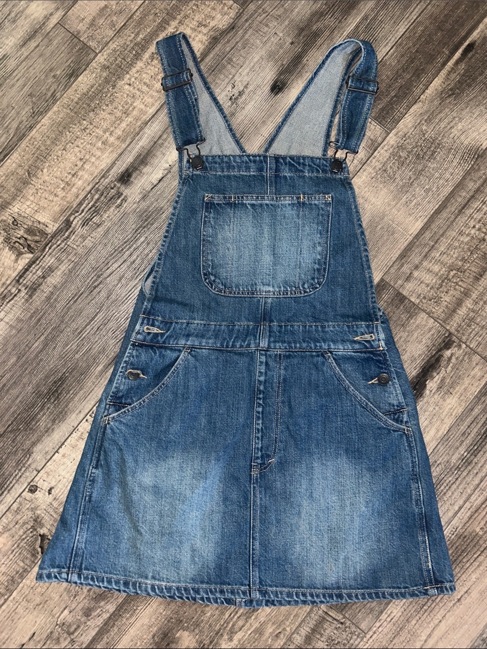 H&M Women’s Denim Pinafore Dress - Blue